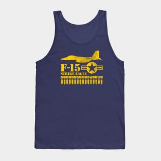 F-15 Strike Eagle (distressed) Tank Top